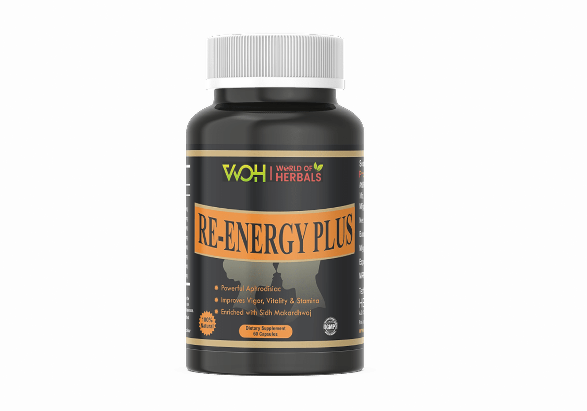 Re Energy Plus Ayurvedic Herbal capsules for Sex Power, Erectile Dysfunction, Pre Mature Ejaculation, Stamina, Low Libido, Vitality and Vigor